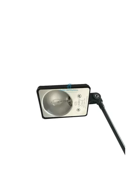 Lumina 04 Daphine Einbauleuchte mit weißem Sockel, schwarzem Gehäuse, 12 V, 50 W, G6,35